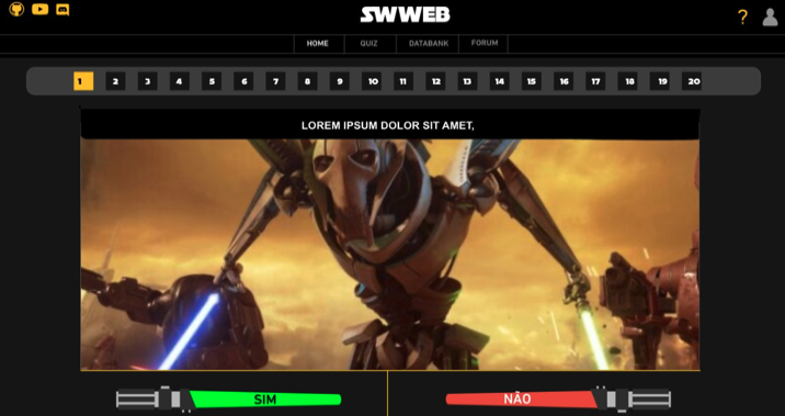 Preview do aplicativo SWWEB